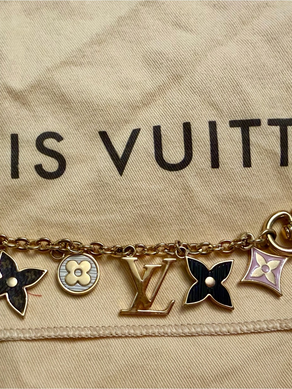 Louis Vuitton Spring Street Chain Bag Charm, featuring miniature Mono